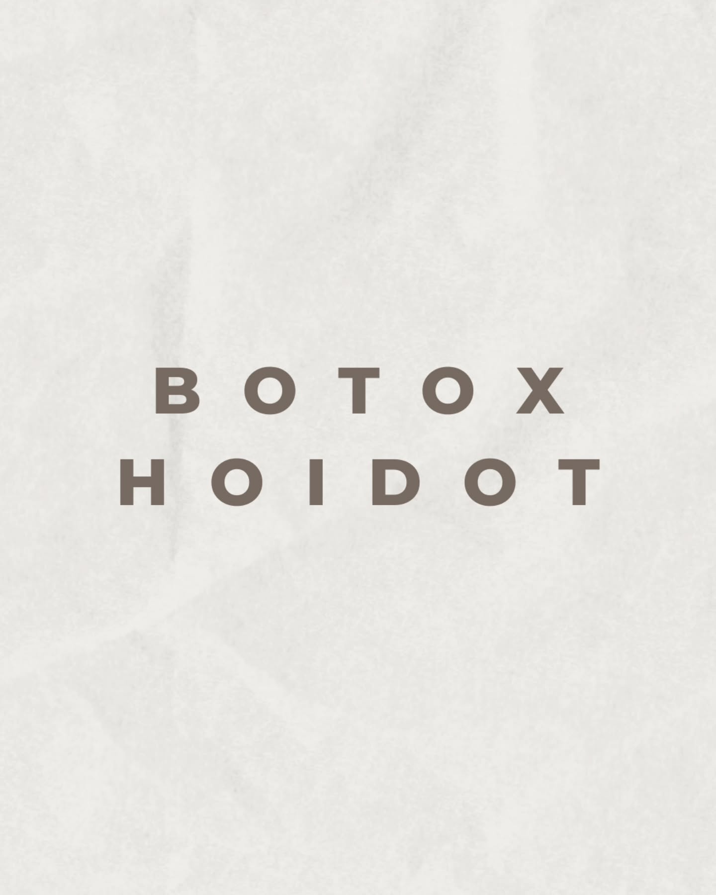 Lisätietoa botuliinihoidoista ..