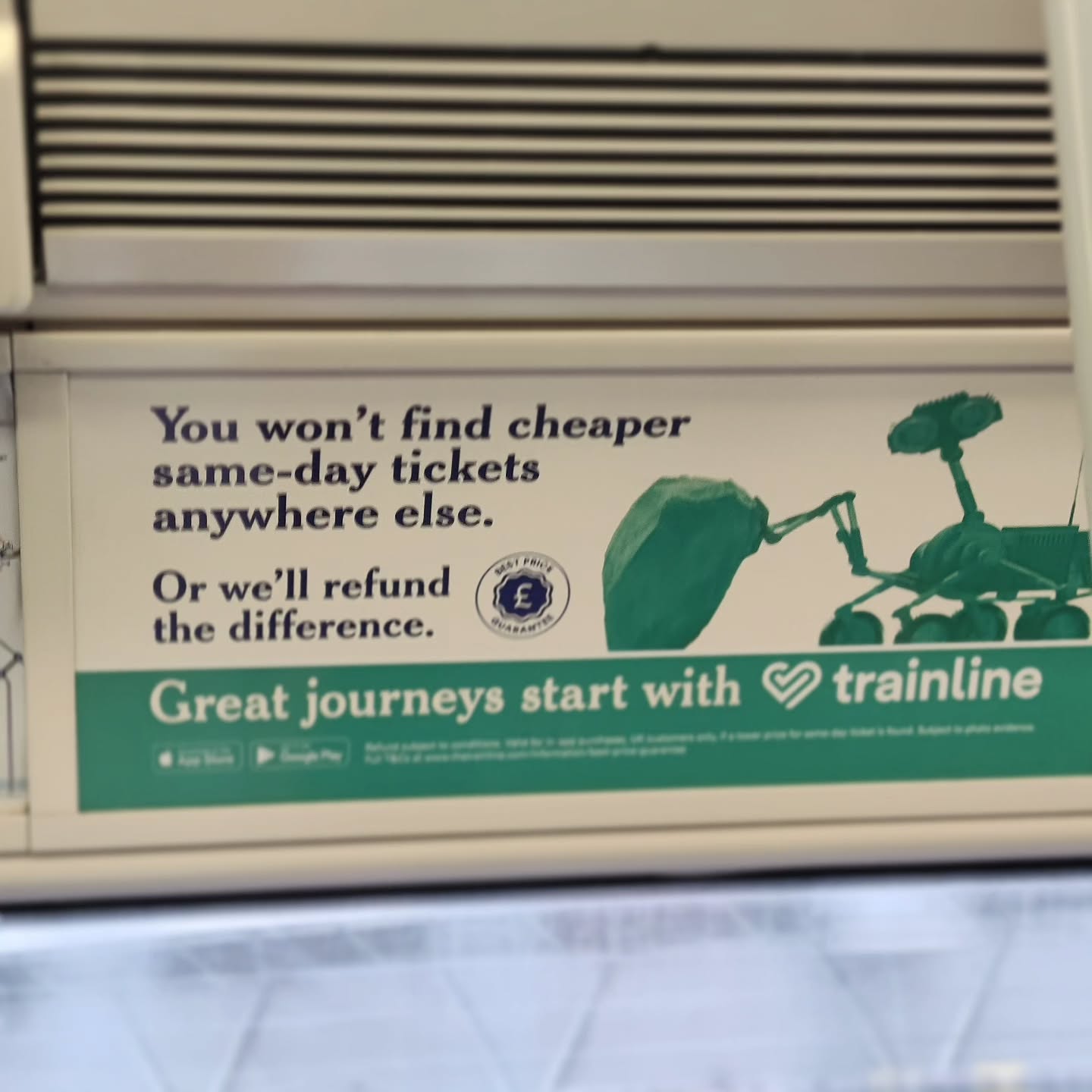 So... I might find cheaper tickets somewhere else then @trainline ?
.
#Copywriting #BadCopywriting #YouWontFindBetterCopywritersAnywhereElse