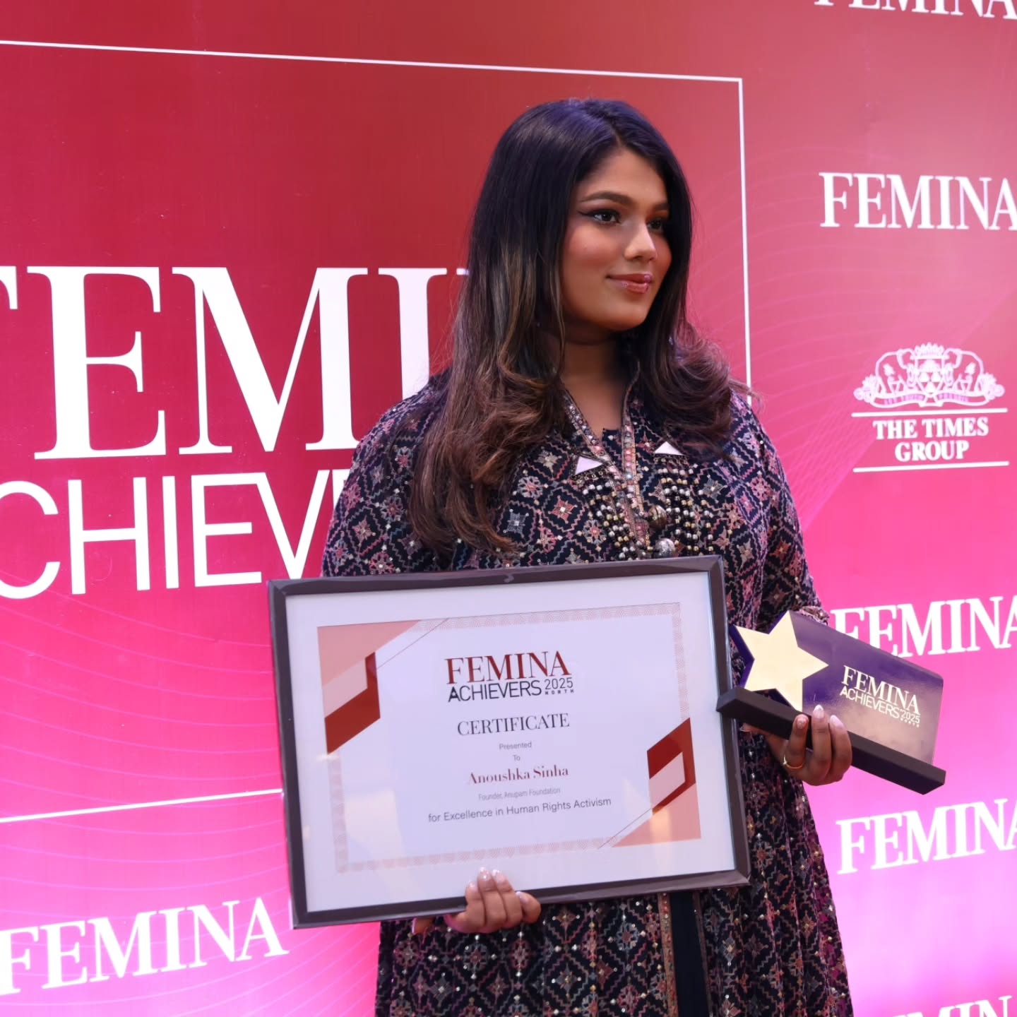 @feminaindia Achievers Awards 2025
I step onto the red carpet, the award in my hands, the lights bright, the moment mine. And as I take it all in, I don’t think about the applause I think about the road that led me here.
I think about the times they tried to stand in my way. The people who thought they could decide how far I’d go.The ones who underestimated me, dismissed me, tried to make me feel invisible.
But I was never meant to be unseen.
At every turn, I built my own way forward. I didn’t ask for space-I took it. I didn’t wait for permission-I created my own opportunities. Every time they said, this isn’t for you, I showed them exactly why it was.
At every step, when they tried to push me down, I stood taller. When they tried to shut me out, I found another way in. When they said I wasn’t enough, I became more. They thought they were writing my ending, but all they did was push me toward my next chapter.
And now, standing here, I don’t need to look back. Because this moment isn’t about them-it’s about every girl who refuses to be told no. Every dream that refuses to be silenced.
This is what it means to #BeUnstoppable.
I can't go without thanking the incredible women at @feminaindia and the entire team who believed in me. This award is dedicated to my mother who taught me how to defy the norm and what it means to stay unstoppable at every step of the way,even as a single parent she never let hardships define her and taught me how to rise above the ashes like a Phoenix even in the hardest of times.
It's for every little girl, young woman who has ever felt the way I did. I believe in you.
You can break barriers and you can do anything!
#femina #beunstoppable #womenlead
