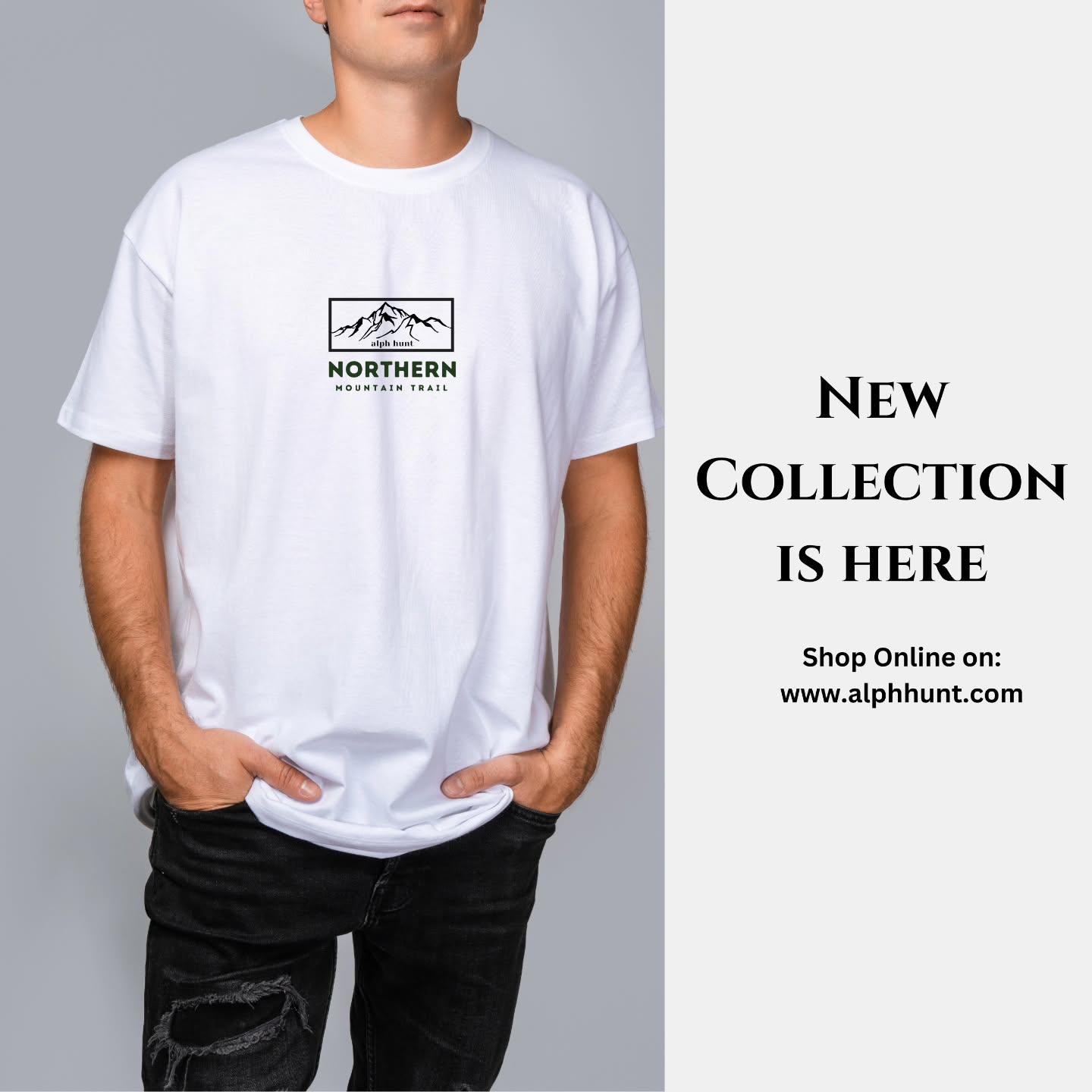 Upgrade your style with our new oversized T-shirt – ultimate comfort meets effortless fashion! Get yours for just Rs600. Shop online at www.alphhunt.com or WhatsApp us at 58090090! #alphhunt #keepexploring #newdrop