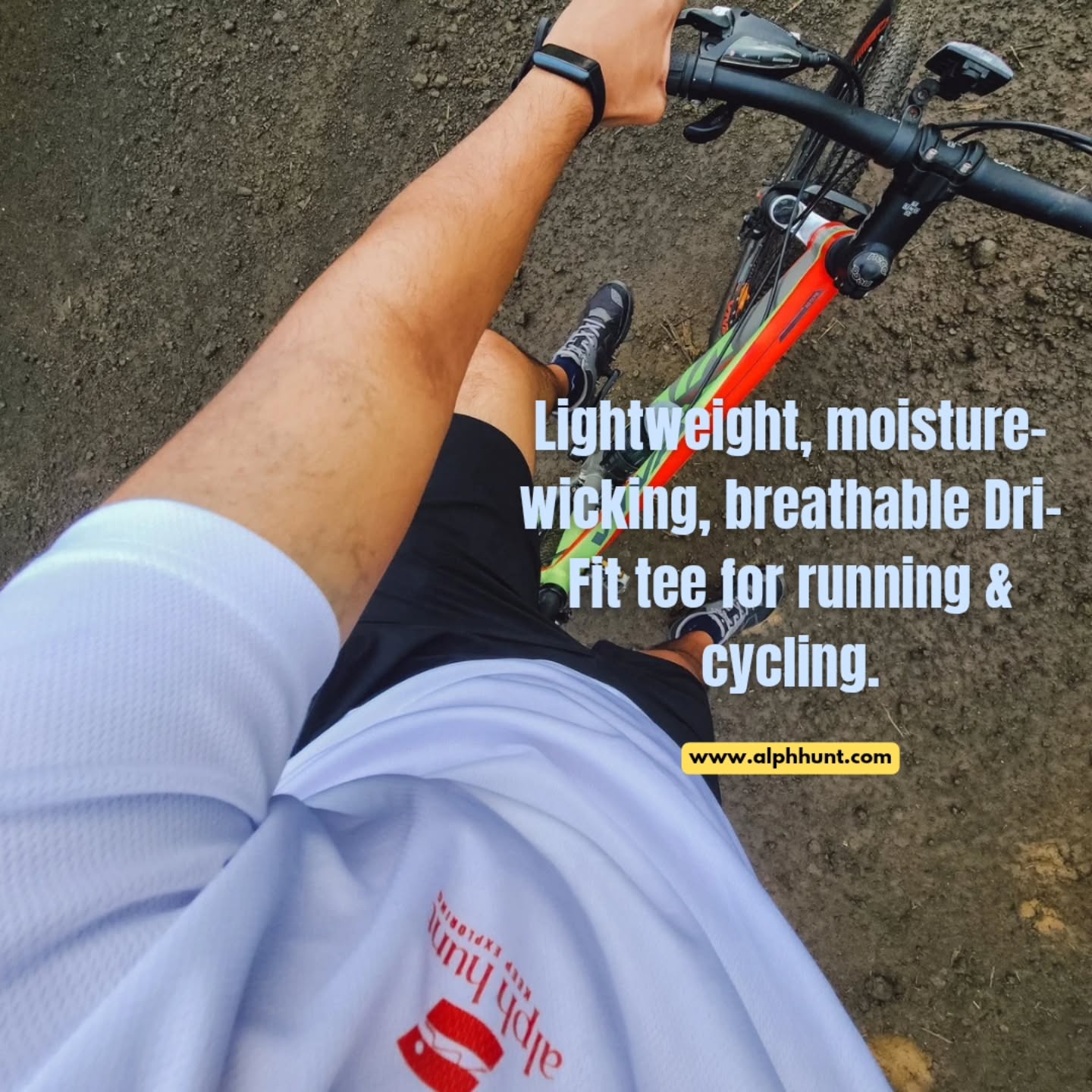 Performance Dri-Fit Tee – Engineered for Speed & Comfort
Conquer the road and the trail with our high-performance Dri-Fit Tee, designed for runners and cyclists who demand the best. Crafted from lightweight, moisture-wicking fabric, it keeps you cool, dry, and comfortable, even during intense rides and sprints. The breathable design enhances airflow, while the ergonomic fit ensures unrestricted movement. Whether you're tackling rugged mountain trails or setting new pace records, this tee is built to keep up with your every stride and pedal.
Stay dry. Stay fast. Stay unstoppable.
Shop on www.alphhunt.com