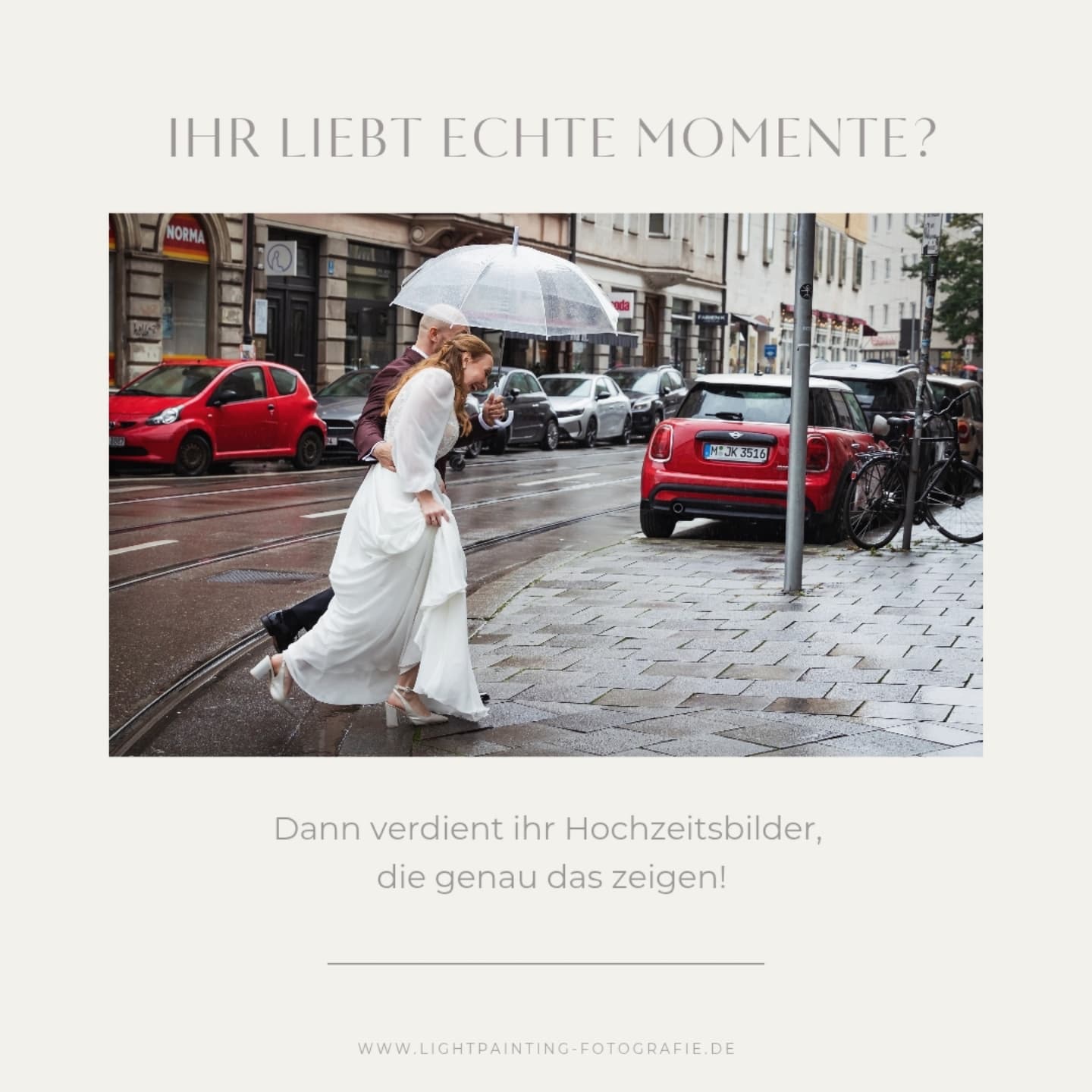 Echte Emotionen. Ungestellte Momente.
Eure Liebe - natürlich festgehalten.
Euer Hochzeitstag vergeht wie ein Wimpernschlag. Momente voller Liebe, Freudentränen, Nervosität und purem Glück. Aber was bleibt, wenn der Tag vorbei ist?
Stellt euch vor, ihr haltet später eure Hochzeitsfotos in den Händen und sie zeigen genau das, was ihr gefühlt habt: Euer Herzklopfen, die Freudentränen eurer Gäste. Dieses eine Lächeln zwischen euch, das niemand sonst versteht.
Ich fange eure echten Emotionen ein - ohne steife Posen, ohne künstliche Inszenierung. Sondern so, wie ihr seid. Damit ihr auch in Jahren noch Gänsehaut bekommt, wenn ihr euch eure Bilder anseht.
Schreibt mir eine Nachricht und lasst uns zusammen eure Geschichte festhalten 📸
#hochzeitsfotografmünchen
#hochzeitsfotograf
#hochzeitsdienstleister
#hochzeitsplanung
#hochzeitslocation
#hochzeitsinspiration