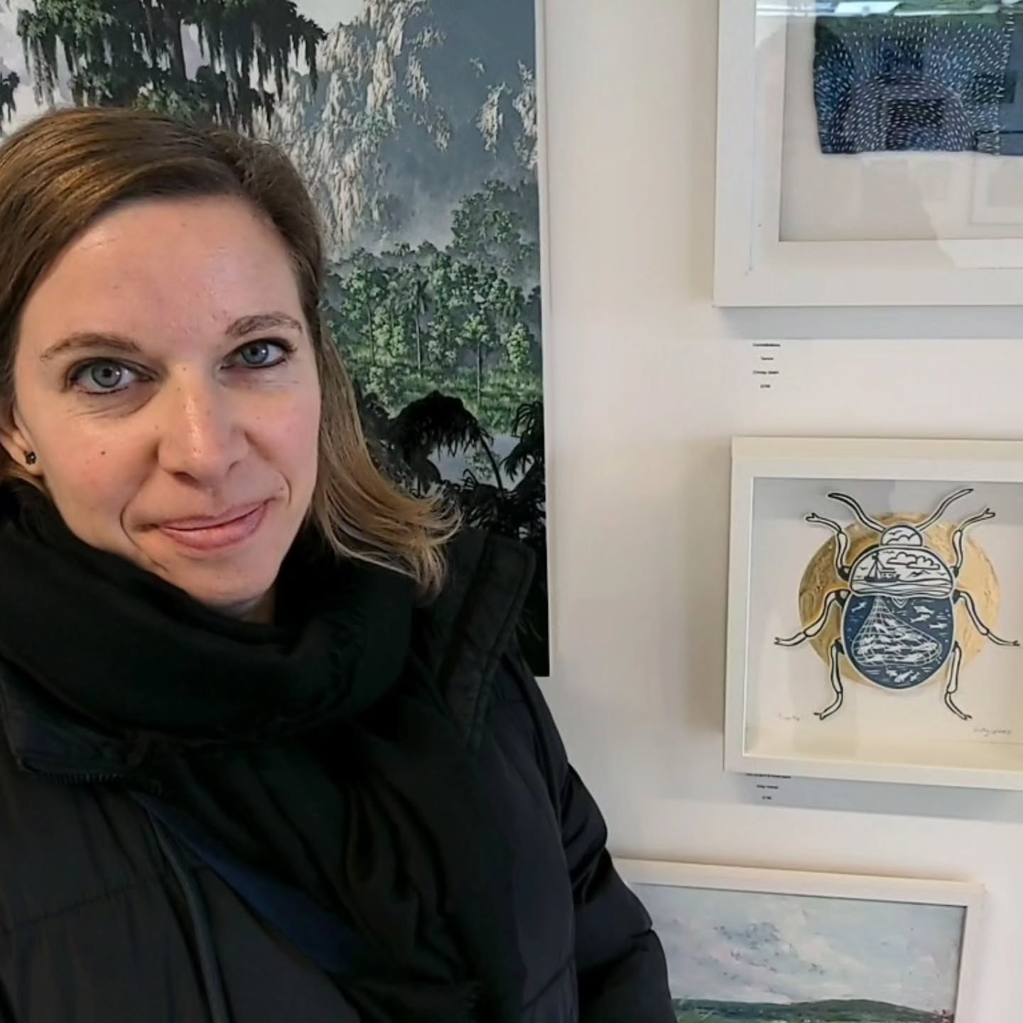 Absolutely thrilled to be part of this exhibition! Amazing artworks and an incredible display. Thank you so much @sussexcontemporary and @joannamylesartist.
.
.
.
#meanderlandandwater #newhavenartspace #frameprintforsale #sussexartfair #sussexartists #beetle #goldleaf #printmaker #artexhibition