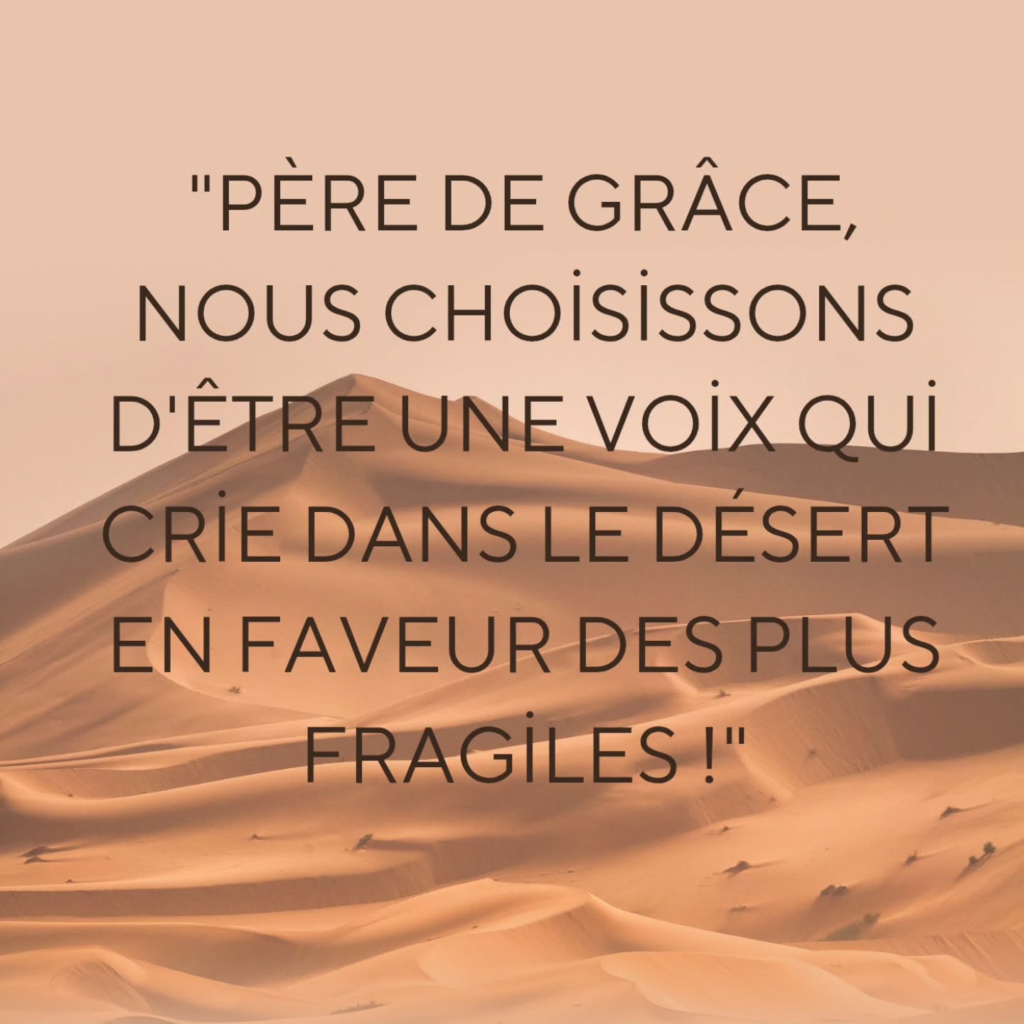 "Père de grâce, nous choisissons d'être une voix qui crie dans le désert en faveur des plus fragiles !"
Amen 🙏
#priere #priencore #louange #bible #bibleverse #foi #foichretienne #dieuestamour #dieuestgrand #dieuestpuissant #dieuestfidèle #dieuestjuste #pere #grâce #voix #crie #amen