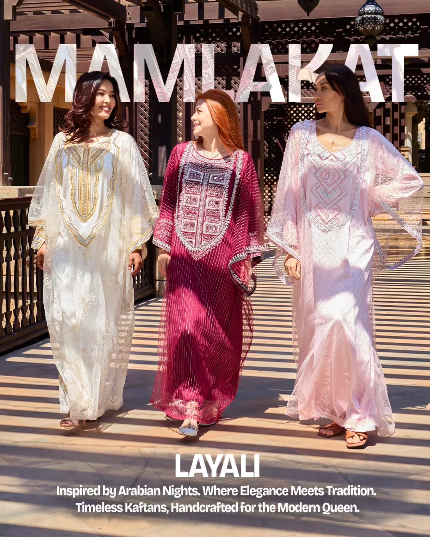 ๐ Introducing the Layali Collection โ A Timeless Tribute to Elegance! โจ
"This isnโt just a kaftanโฆ itโs a feeling." ๐ซ
For the women who own the night, we bring you Layaliโa collection of handcrafted kaftans adorned with exquisite floral prints and delicate embroidery. Designed to make you feel like royalty, whether youโre at an intimate gathering or a grand celebration.
But hereโs the secret... ๐ โจ
Each piece is crafted to flatter every silhouette, flowing effortlessly with your every move. And yes, it feels as luxurious as it looks. ๐
What Makes Layali Special? ๐ฅ
- Handcrafted embroidery so intricate, it takes weeks to perfect.
- Fabric so soft, it feels like a whisper on your skin
- Floral prints inspired by Arabian nights - because beauty should be effortless
#LayaliCollection #Mamlakat #LuxuryKaftans #TimelessElegance #OwnTheNight