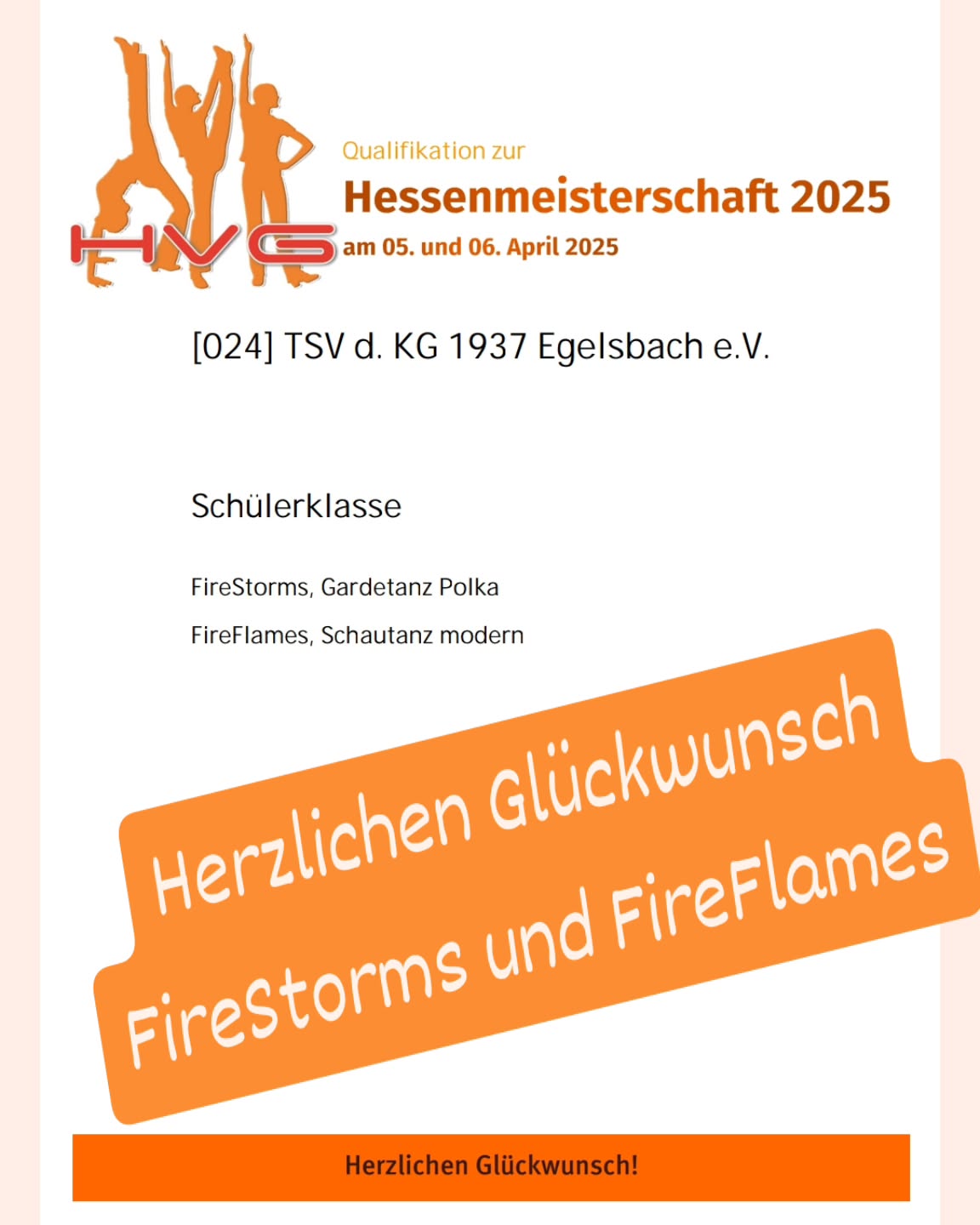 Es ist offiziell! Unsere Schüler haben sich für die Hessenmeisterschaft in Polka und Modern qualifiziert! Wir sind überwältigt von eurer Leistung und freuen uns riesig auf das, was noch kommt! Ihr habt euch das sowas von verdient! #Hessenmeisterschaft #Quali #Teamwork #IhrSeidDerHammer