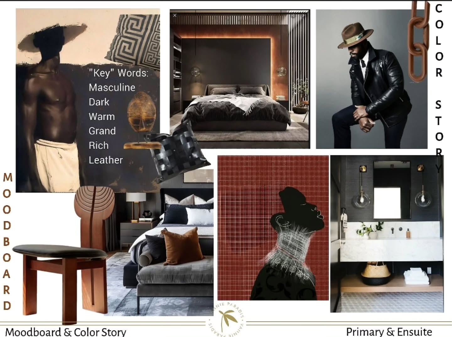 Approved moodboard for a Black King!
All things Rich, Masculine, Grand but Cozy! Can you help us with naming this project?
> We will be sourcing for this home at #highpointmarket in two weeks.
Will we see you there?
Also, if you are curious, this is where we are in our design process for this project.
1. Completing our online questionnaire and booking an intro call. Link in bio.
2. Complimentary Intro call
3. Paid Physical Consultation
4. Site dimensions and photo documentation
5. Fee proposal
โ๏ธ6. Programming/Schematic - initial floor plans, furniture layout, concept board and approvals.
There are many more steps to go.