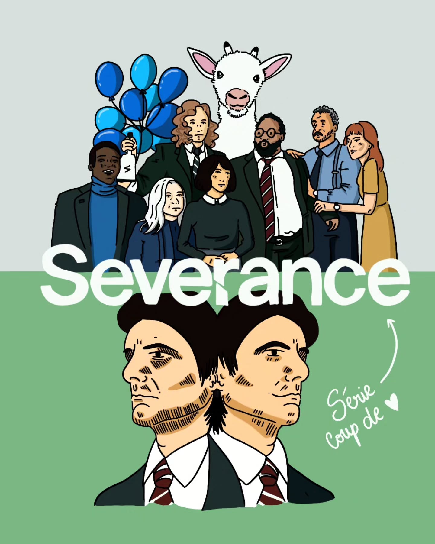 🎬 SERIE COUP DE COEUR : Severance ! #severance
Clairement dans mon top 3 des meilleures séries EVER. Une ambiance complètement absurde par moment pour évoquer des thématiques sombres et sérieuses, plein de questions éthiques et morales, des personnages hauts en couleurs et des biquettes.
La saison était une grosse claque, prise il y a quelques années. Un thriller psychologique, un soupçon de SF, des rebondissements... Pas le temps de respirer, la série nous prend par la main et nous entraîne en courant dans les couloirs blanc infinis de Lumon industries. On y suit nos raffineurs de données préférés Mark S, Helly R, Irv' et Dylan mais aussi leurs supérieurs, Cobel et Milchick... Dans une quête sur les raisons de leur existence, à tout point de vue. Qui sont-ils vraiment ? Que font-ils vraiment ?
La série saura donner de belles raisons d'être à tout l'absurde qui la constitue et on en redemande ! Je viens de finir la saison 2. J'ai un petit peu peur de "où" la série se dirige (ça me le fait tout le temps quand j'aime un show et que les saisons progressent) mais les créateurs sont arrivés à me surprendre et à me captiver donc je garde la confiance !
Vivement la saison 3 (dans moins de 3 ans, fingers crossed) !
Je vous conseille que trop d'aller y jeter un œil, c'est sur apple TV (profitez en pour regarder Silo ;) ).
Alors, vous l'avez vu ?