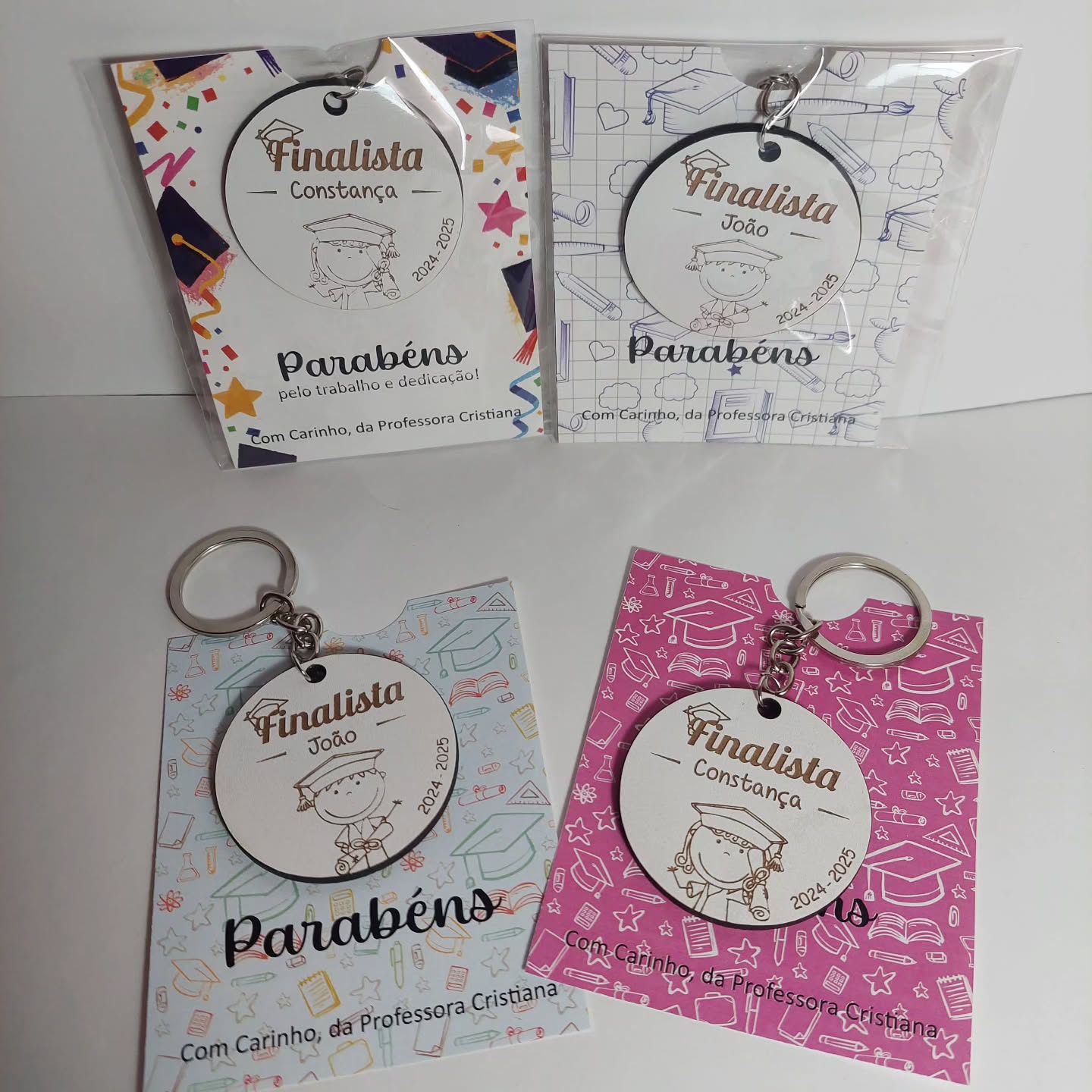 Porta-chaves para os pequenos finalistas.