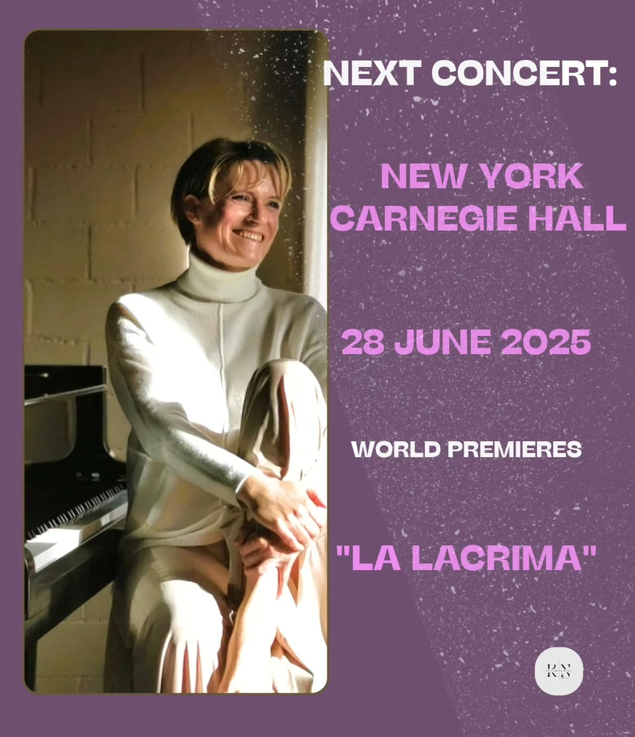 I am very happy and thrilled to announce my upcoming world premiere at the Carnegie Hall New York.
The Manhattan Chamber Orchestra will premiere my piece La Lacrima which I wrote during the final days of my father's passing. It was during the corona lock down and I was unable to visit him hence the telephone was our communication. He enjoyed the music and it calmed him down. I couldn't hope for more!
Now, after a revision it will come on stage, not in Germany but New York. I know he would enjoy this!
Sadness and joy can oddly intertwine.
Happy, sad and all in between...
New York - I'm coming!🙃🙂
