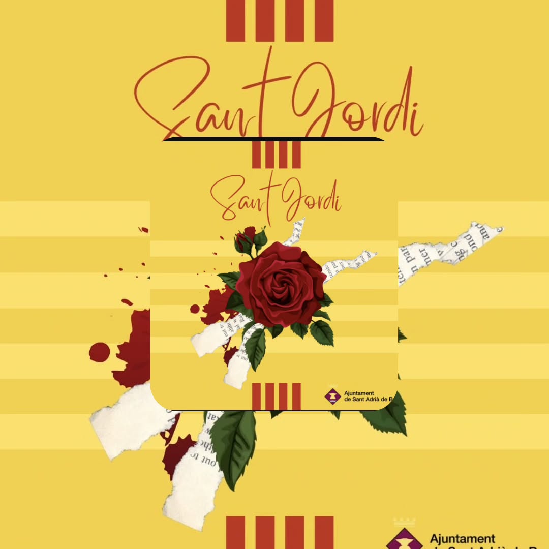 Os esperamos mañana en la diada de Sant Jordi con nuestras rosas como siempre en Pça de la Vila esquina Banc Sabadell.