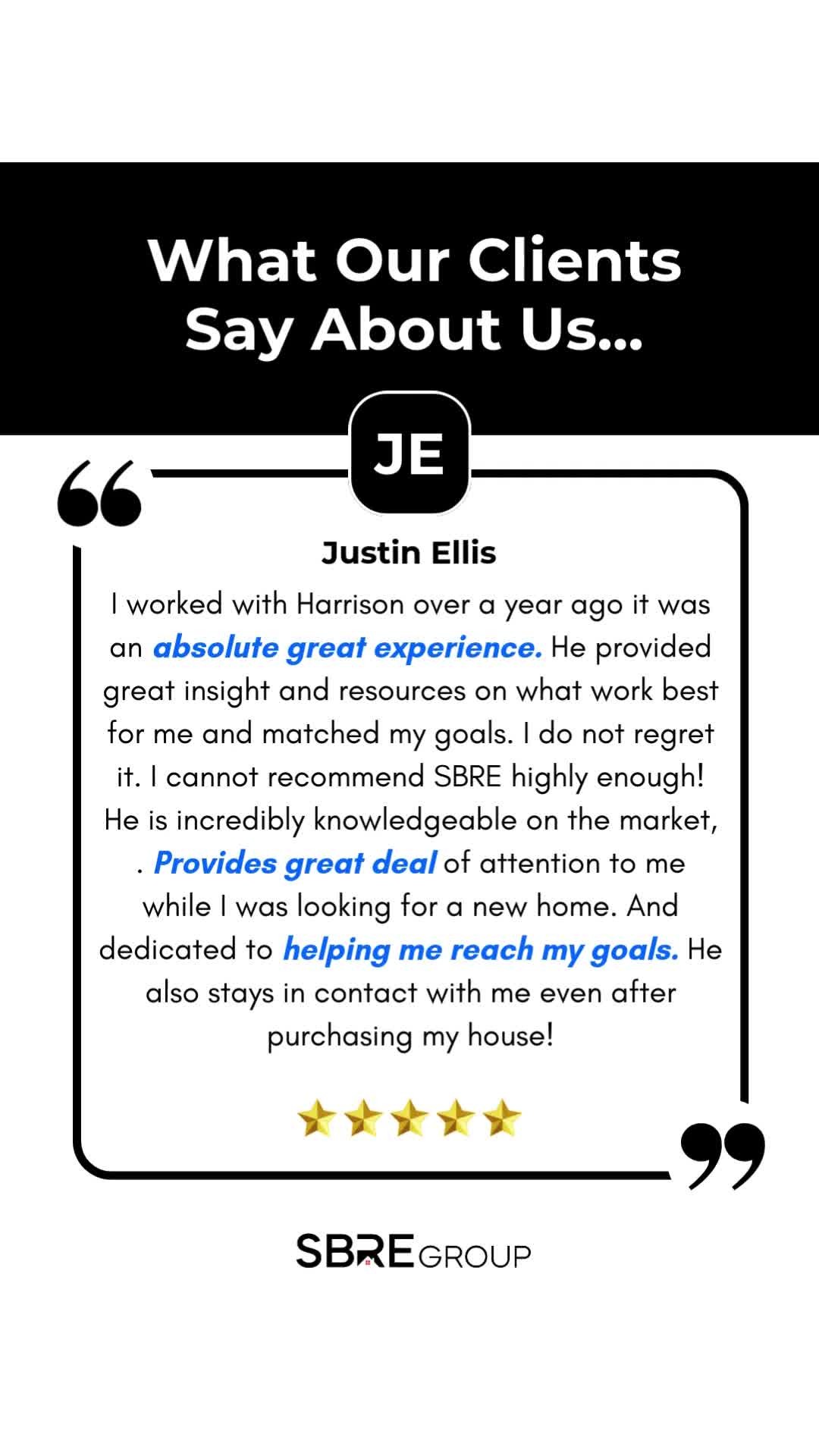 When knowledge, care, and commitment come together—results follow.
@harrison.sharp.realestate helped our client over a year ago, but the relationship didn’t end at the closing table. At SBRE Group, we don’t just help you buy or sell a home—we become your partner in the process and beyond.