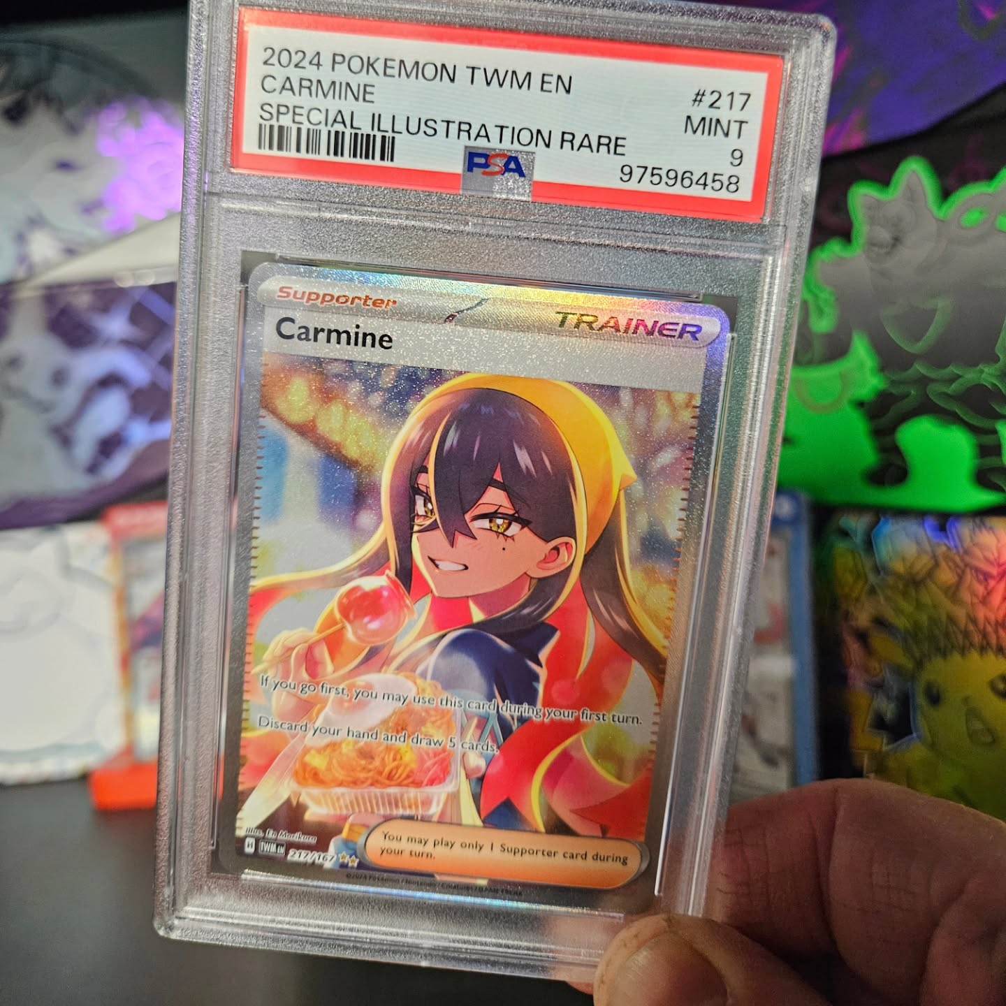 One of my favorite trainers in SV, I remember pulling this card, got so excited! Hits like this are a good reminder of why I rip so many packs!
.
.
.
.
.
#pokemon #pokemorning #pokemontcg #pokemoncards #tradingcards #tradingcardgames #psacard #psaslab #psa