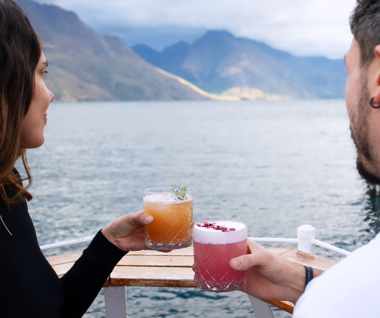 New cocktails, old friends, and the best view in town 💛✨️