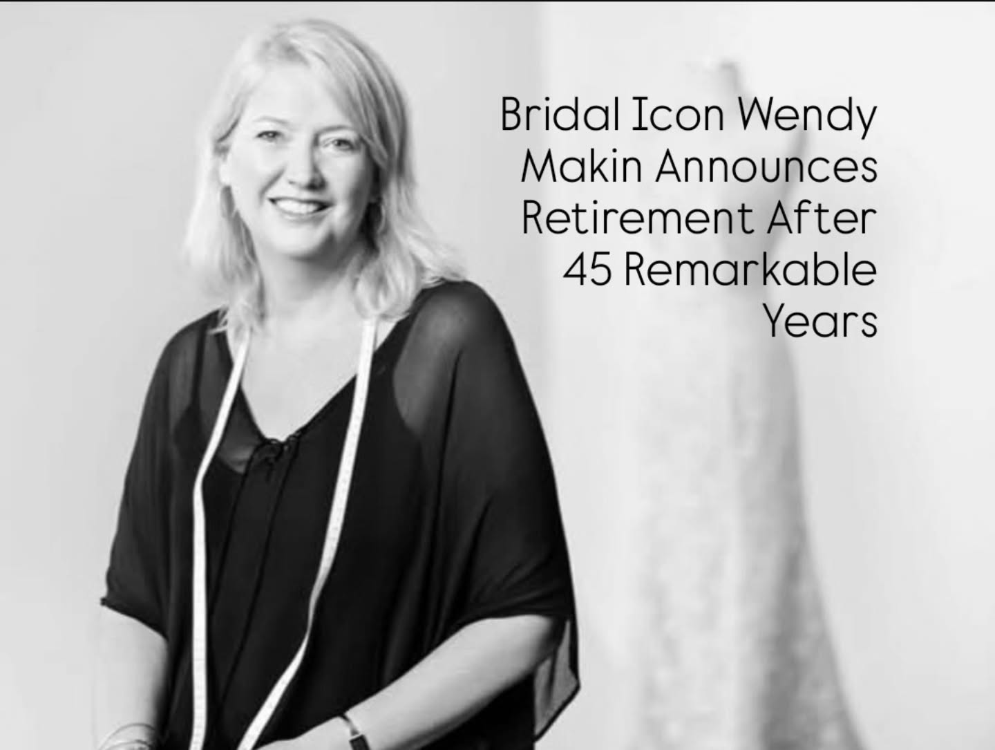 After an extraordinary 45-year career shaping the global bridal landscape — including 33 years at the helm of her eponymous, multi award-winning label — bridal icon, Wendy Makin has announced her retirement, set for September this year.
Read on over at www.weddingindustrynews.com
"Wishing you, @wendymakinbridal all the happiness in your next chapter 🌞🍸🥗 Love Pippa"