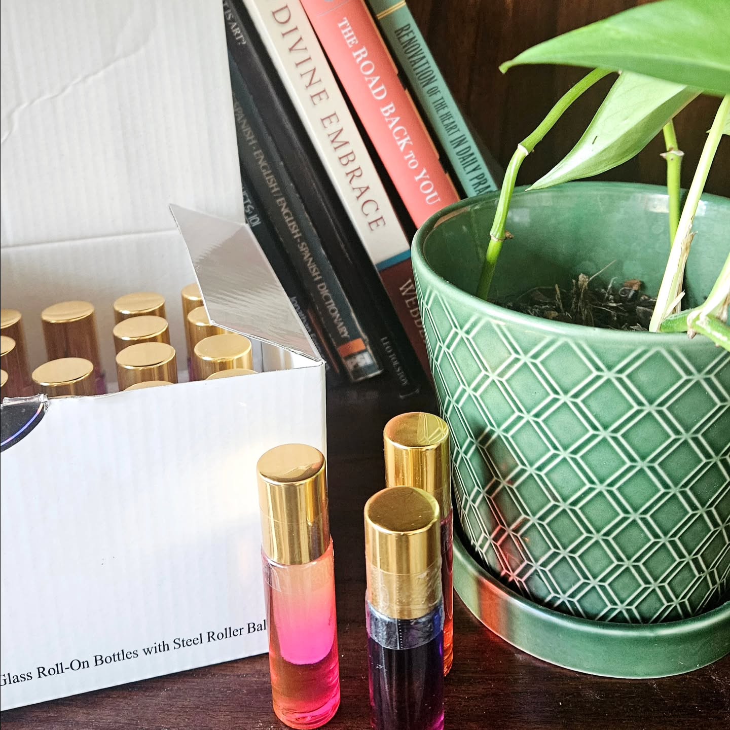 New product! These 10ml roll-on bottles are filled with fragrant magnesium oil. Did you know that somewhere around 75% of us are low in magnesium? Typical symptoms of low magnesium are muscle cramps, nausea, tingling or "restless" hands or feet, heart palpitations, or migraines, to name a few.
What does magnesium do for you? Helps boost mood and energy, helps regulate your natural circadian rhythm for better sleep, helps break down sugars and strengthen bones, helps balance hormones, and soothes your skin.
Soothe Magnesium Oil: filtered water, magnesium flakes, lavender oil, lemon balm tincture, and black seed oil.
I'm working on a magnesium balm, too. Look for that by the end of June.
Jubileeseasons.com