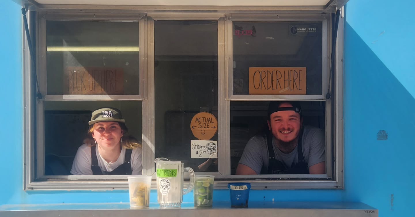 New here? Donโt worry.
Start with the Colleen, Salma, or Carmen. Grab a squirt of Valentina Mild. Add lime.
Take a bite and let your life change a little.
Normal hours unless we tell ya otherwise, see you out there๐