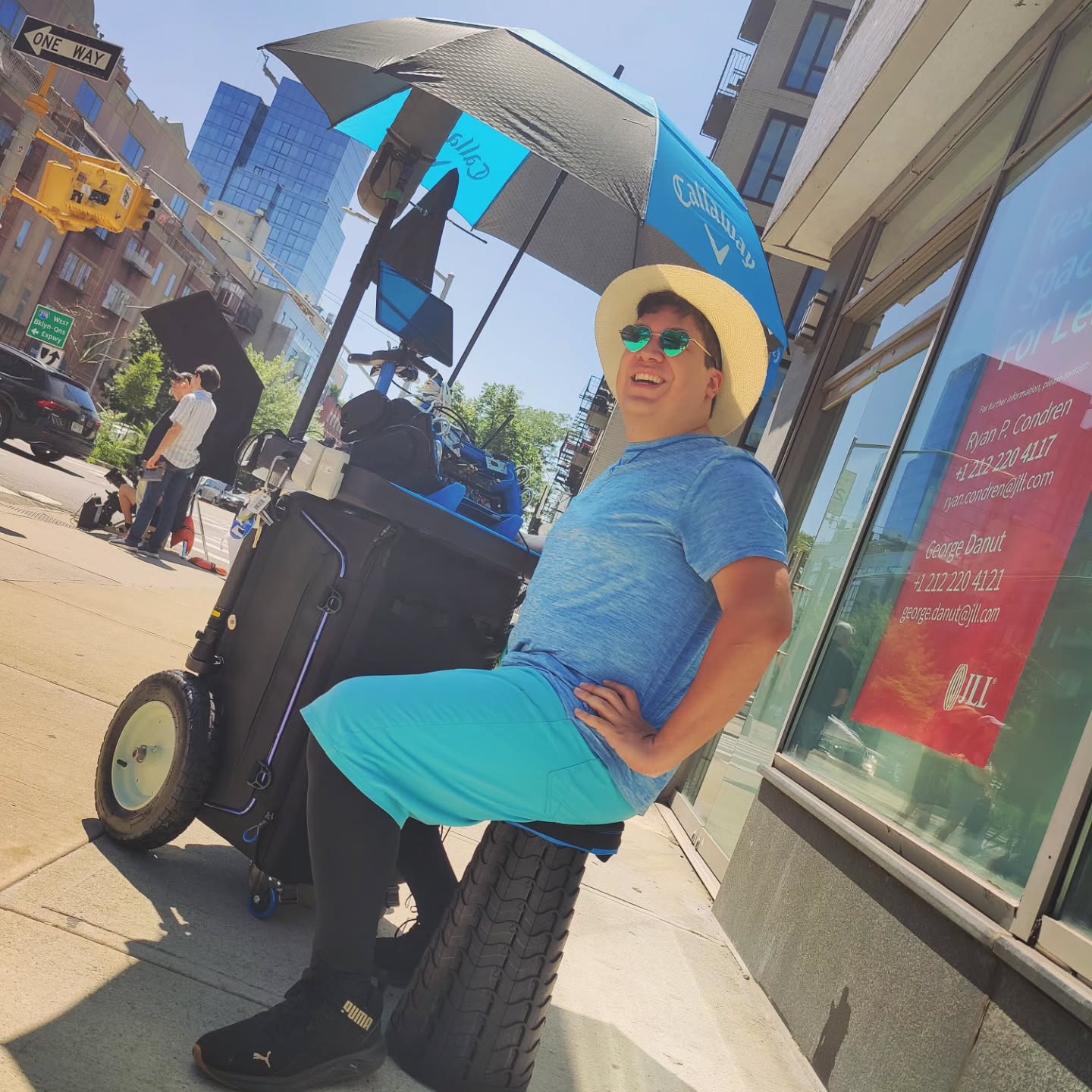 Costco umbrella coming in clutch to survive peak swamp 🏖️
•
#filmsetlife #filmmaking #soundcart #soundspeeds