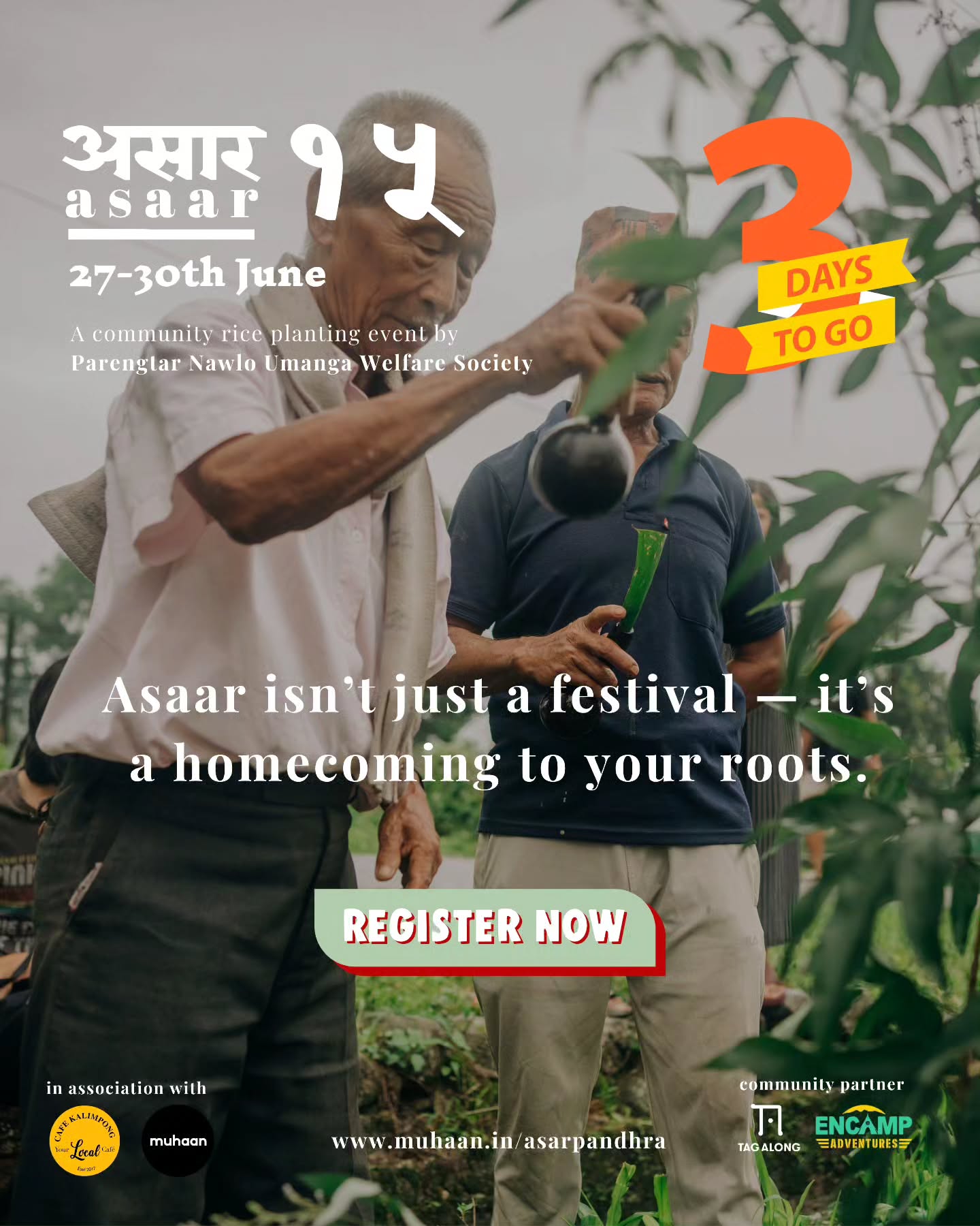 Asaar Pandhra isn't just a festival — it's a return to where we began. A moment to reconnect with our roots, our soil, and the stories sown by generations before us.
Join us