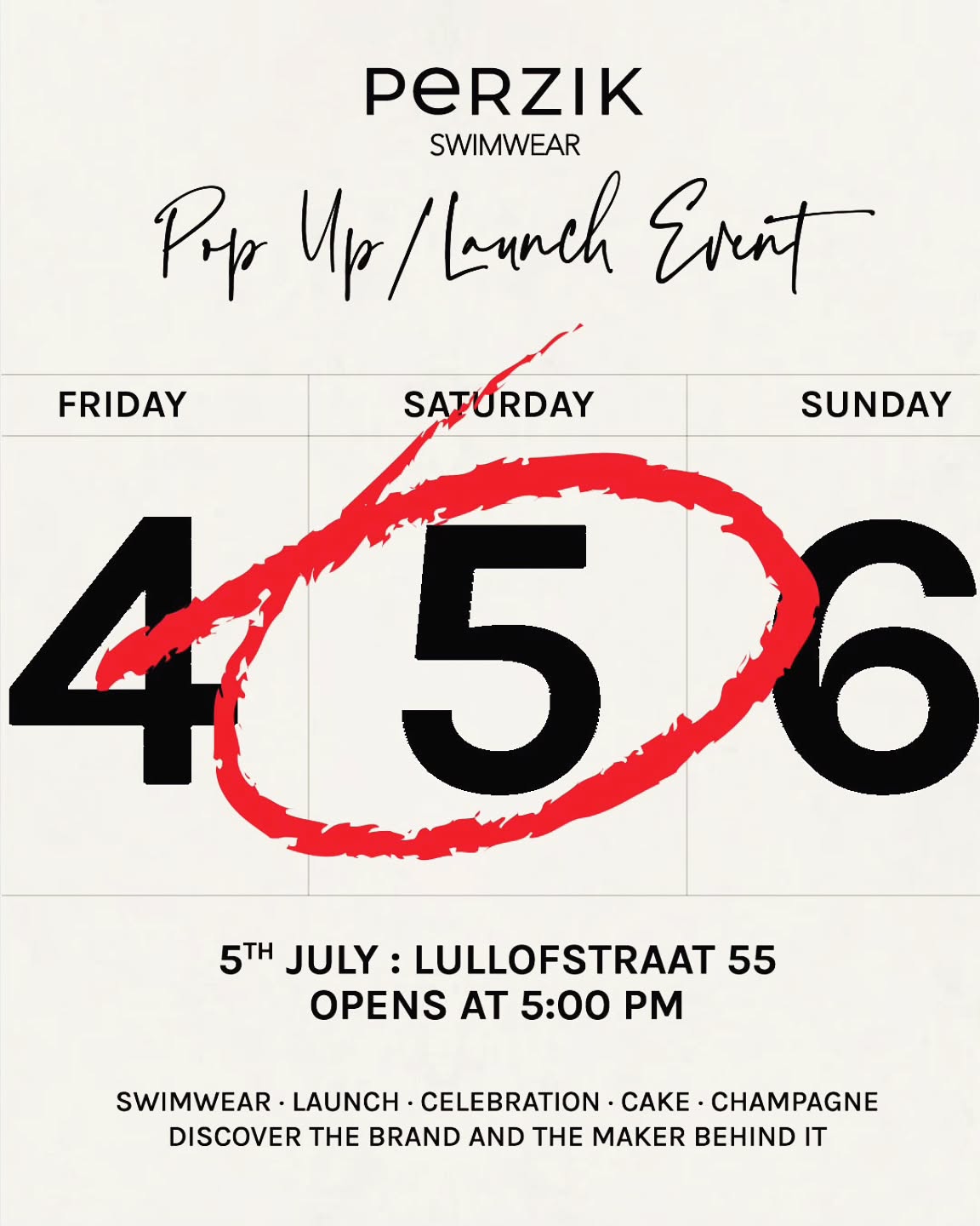 We would love to see you!❤️
Let's celebrate! Bring your friends, come and enjoy a little get together! Try on your favorite Perzik Swimwear piece, take pictures and talk, laugh and sip the night away!
Studio 19
Lullofstraat 55, The Hague
17:00 - 21:00
#popup #celebration #launchparty #perzikswimwear #discoverplayfulness #dutchswimwearlabel