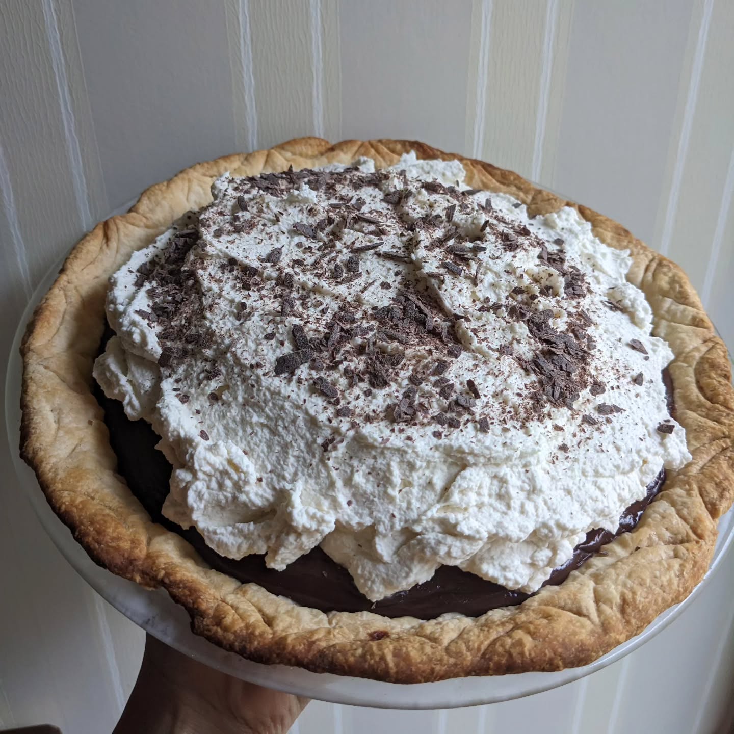 Southern Chocolate pie
Nothing fancy!
#nothinhfancystyle #北比良 #americanpie
#americansweets