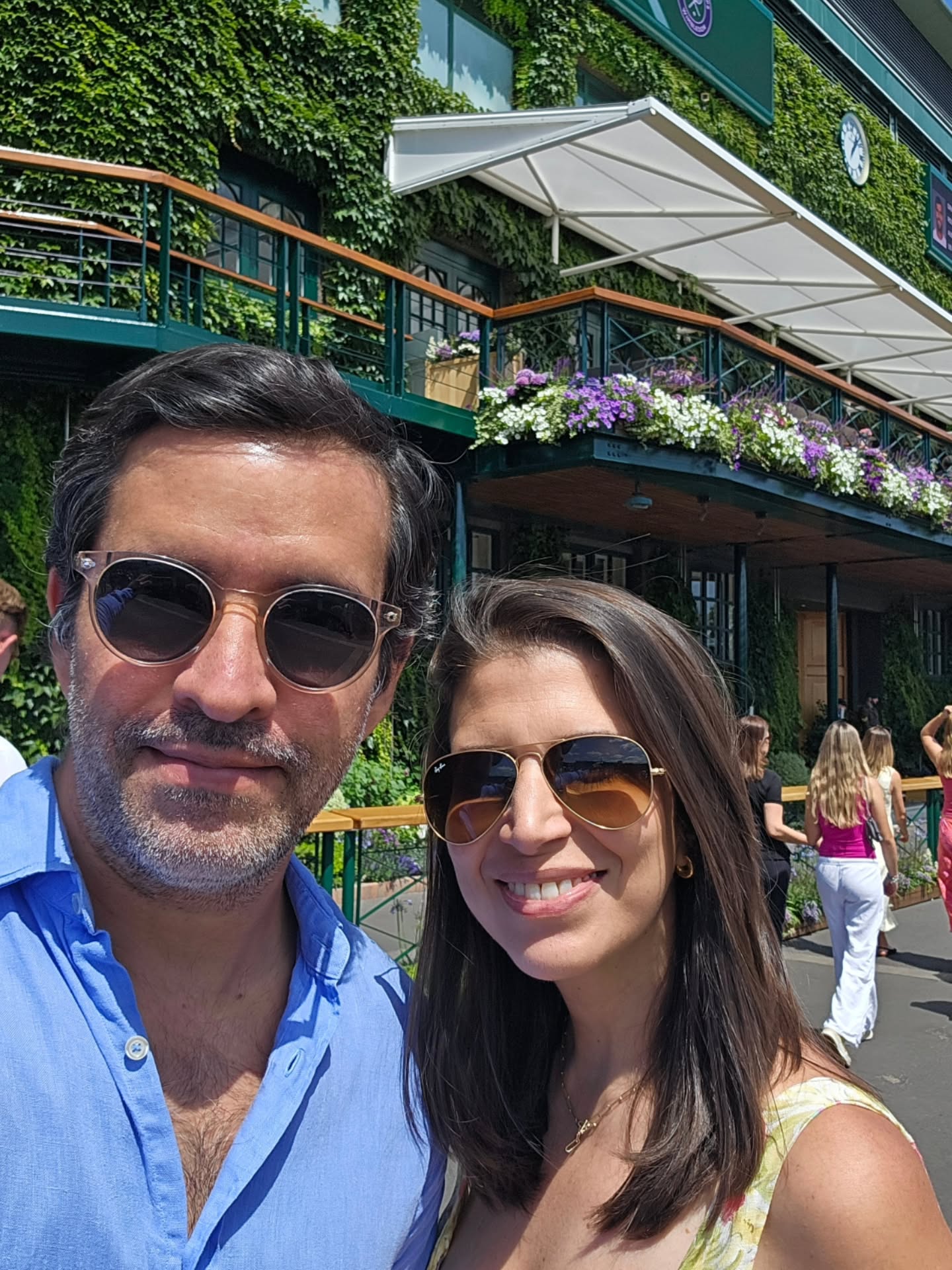 Great day of tennis 🥎 Watching @arynasabalenka @laurasiegemund @norriee and @carlitosalcarazz was a real treat