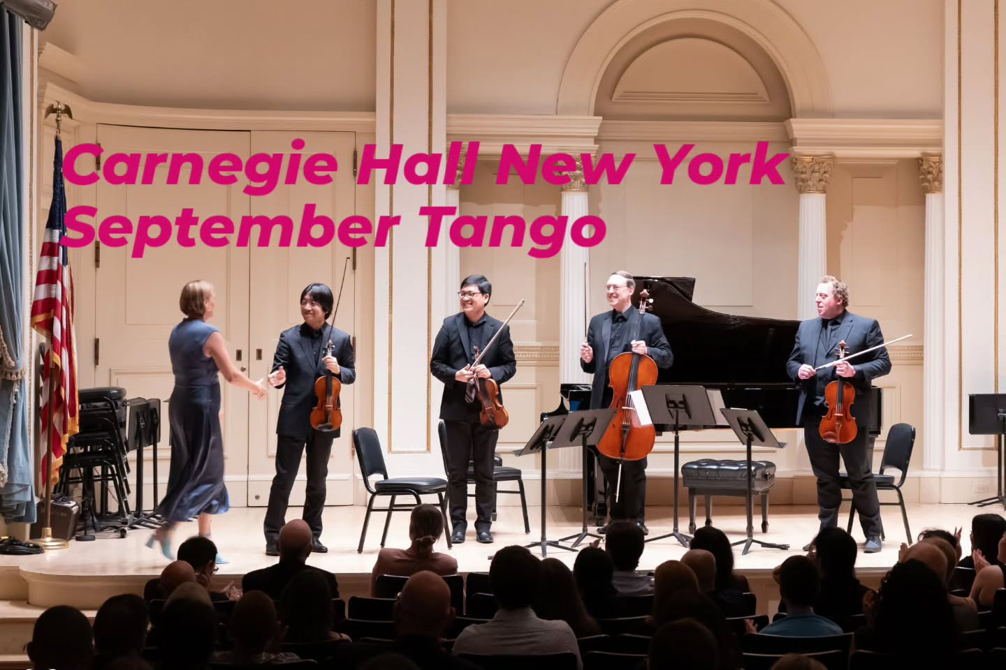 Carnegie Hall New York
Premiering my new piece September Tango.
Thank you so much, Lehner Quartet, for your performance!
I enjoyed it so much hearing my piece become alive and when it resonates with the audience. That's my goal when I write new music. I write it to have fun and give joy to the listener.
#carnegiehall #newyork #premiere