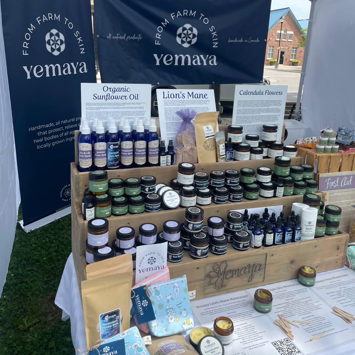 Petrolia today and tomorrow stop on by! #petrolia #artinthepark #Yemaya #Yemayanaturalproducts #Ontario #Canada #canadian #homemade #handcrafted #since1996 #busy #busy mama #shoplocal