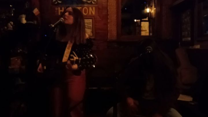 On Thursday I got to play a fundraiser for my former elementary school PS#6 and we raised $1100!! I wanted to share some clips of my acoustic band playing my original songs (plus one cover) that we performed that night! @carmenarrojo @jcinstrumental