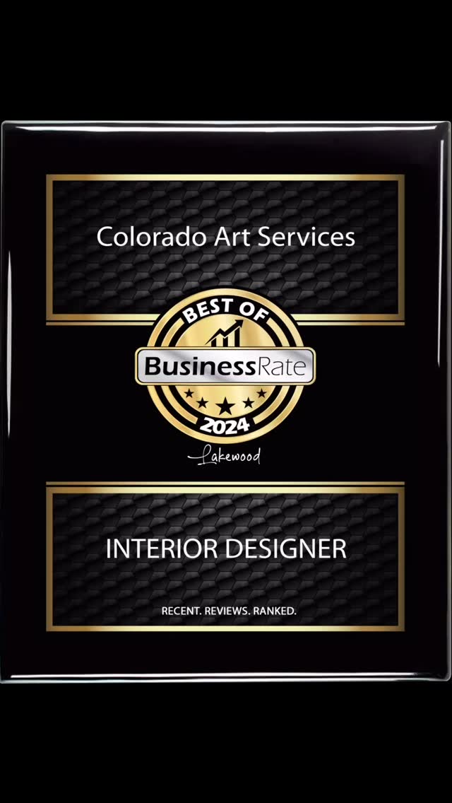 Wow! 🙌 We're beyond thrilled to be recognized by Business Rate 2024! 🎉 A HUGE thank you to them and our amazing clients who made 2024 an unforgettable year for our business! #grateful #BusinessRate2024 #awardwinning .
.
.
.
.
.
.
.
.
.
#denverart #denverartists #denverartist #denverartscene #denverartdistrict
#interiordesign #coloradodesign #denverdesign #interiordesigner #art #decor
