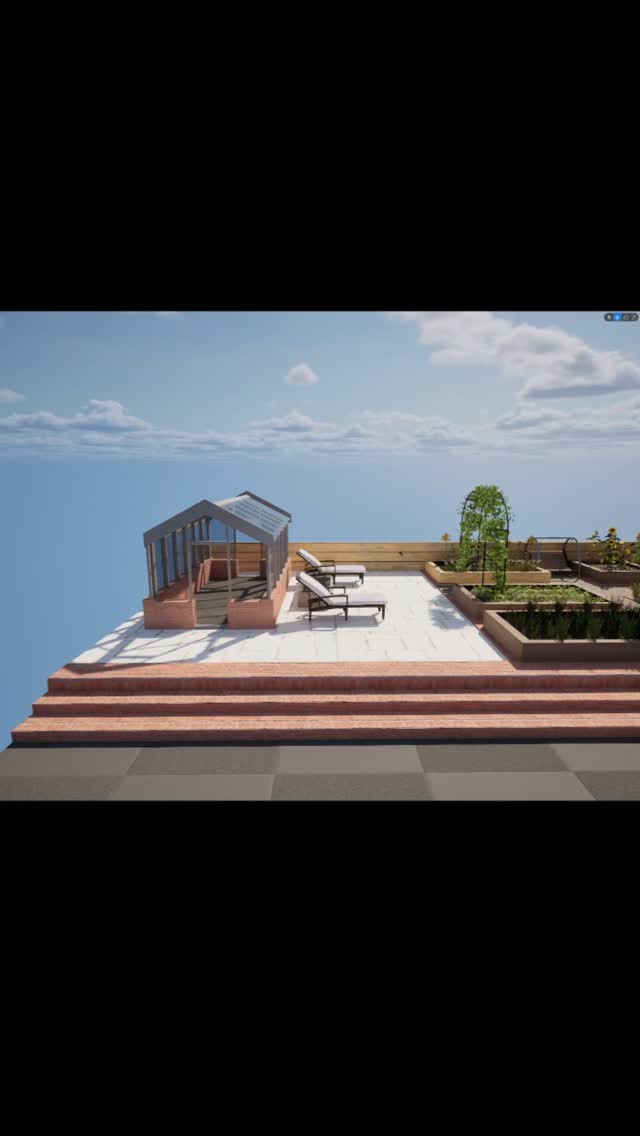 Screen captures of an English vegetable garden design for @wren_gardenservices this summer. 🐦⬛
#gardening #landscapedesign #unrealengine