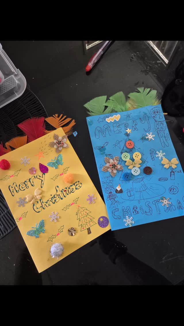 Getting excited for Christmas!
Making Christmas cards for the people who are closest to us.
This activity is great for developing social skills (i.e. sharing and turn taking, communication, problem solving, beinf assertive and controlling emotions) and executive funtioning (i.e planning and organising, task initiarion, time management, self-control, attention, metacognition, impulse control, and following through steps).
#occupationaltherapist #occupationaltherapy #artsandcrafts #executivefunctioning #socialskills #socialskillsforkids #pediatrics #christmas #ndis