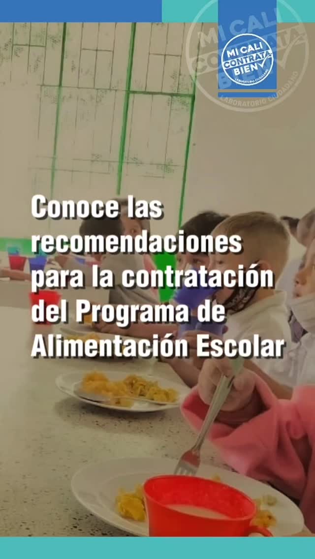 📍#AquiTeContamos tres recomendaciones dirigidas a @educacioncali para el proceso de contratación del Programa de Alimentación Escolar (PAE)
🔎Para conocer más información, ingresa a: bit.ly/RecomendacionesPAE
📍Seguimos comprometidos con una gestión #Transparente y #Responsable de los recursos públicos.