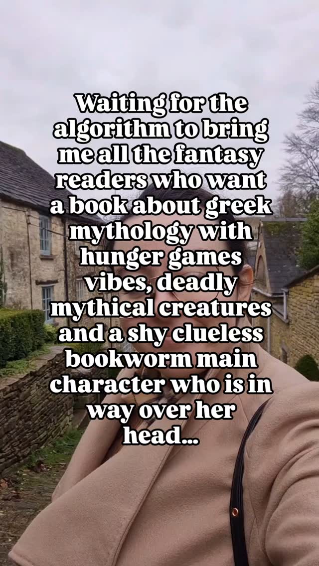 Waiting for the algorithm to bring me all the fantasy readers 📖✨️who want a book about greek mythology with hunger games vibes, deadly mythical creatures, and a shy clueless bookworm main character who is in way over her head… 👀☠️🏛🏺⚔️🖤
#fantasybooklover #fantasyreaders #yafantasyreaders #greekmythology