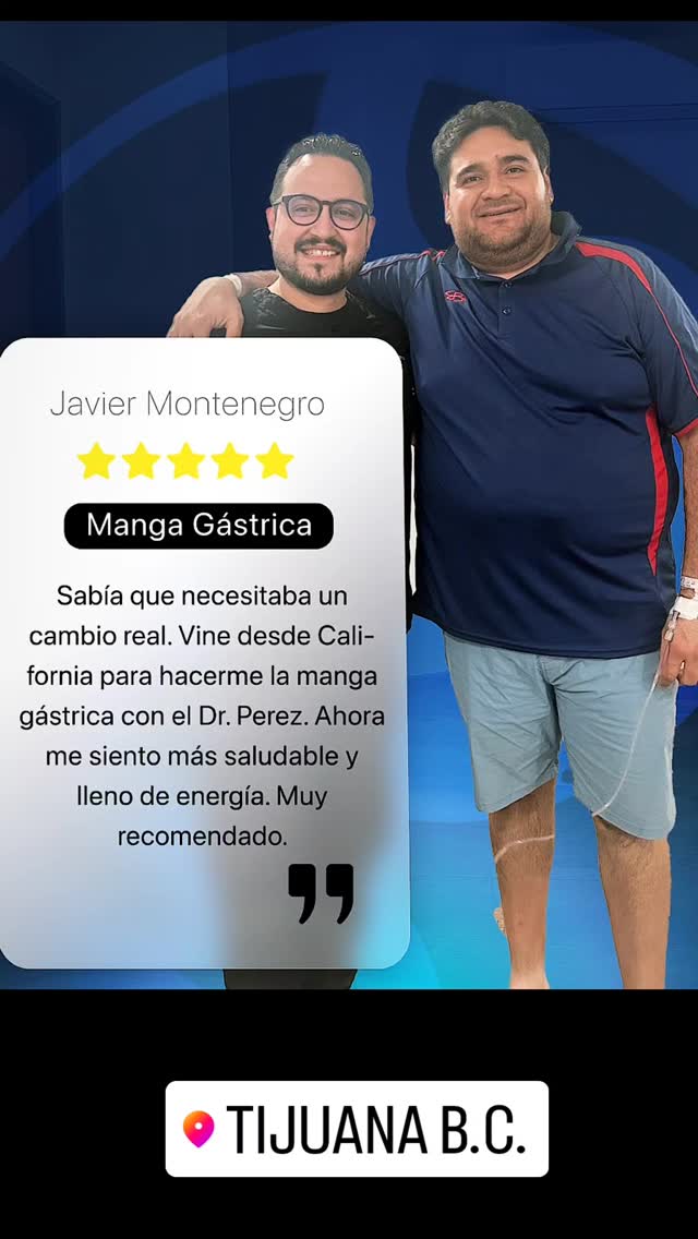 Transformando salud en confianza. 💪✨
Con una sonrisa que lo dice todo, Javier Montenegro celebra su nueva vida junto al Dr. Luis Pérez tras una exitosa cirugía de manga gástrica.
En Dr. Weight Loss Tijuana, nos enorgullece ser parte de estas transformaciones que devuelven bienestar y confianza a nuestros pacientes.
¿Listo para dar el primer paso hacia una vida más saludable?
📞 +52 332 495 9368
📞 +1 619 639 3034
🌐 www.drweightlosstijuana.com
#Transformación #MangaGástrica #SaludYConfianza #DrWeightLossTijuana #CambioDeVida #Bienestar #CirugíaBariátrica #TestimonioDeÉxito