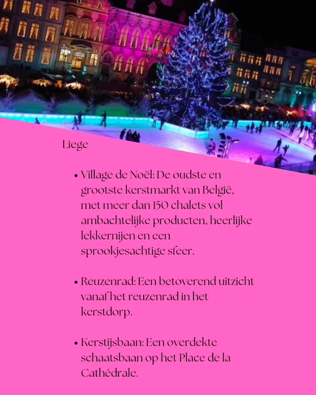 Would you like to come over and stay at Mille Fleurs? My refuge in the best hidden spot in the Belgian hills near the border of Germany and the Netherlands.
A place to enjoy the peace, hospitality, picturesque nature and gastronomy.
You are also close to the vibrant city life of Maastricht, Aachen, Liège and Spa.
A versatile area with plenty to do. I will regularly give you a nice, tasty, sporty or romantic tip via my Insta and Facebook about what to see and do around here.
Today a tip on Liège:
Village de Noël is the oldest and largest Christmas market in Belgium, with over 150 chalets filled with artisanal products, delicious treats, and a fairy-tale atmosphere.
You have a magical view over the market from the Ferris wheel in the Christmas village.
And there's a covered ice rink at Place de la Cathédrale.
👉 Book your stay now on www.millefleurs.be
#voerstreek #millefleursapartments
#whataview #beautifullandscape #naturelover #nature #voeren #limburg #wandelen #hiking #appartementrent #vakantiehuis #vacation #rent #apartment #rentapartment #vlaanderenvakantieland #ilovelimburg #vakantieineigenland #sintpietersvoeren #altijdlimburg #belgium #visitlimburg #wanderlust #bronnenwandeling #wandelenparadijs