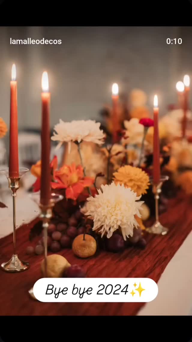 Bye bye 2024✨
Merci pour cette superbe année remplie de projets, de couples magnifiques, et de rencontres.
Merci particulier à nos couples d'amoureux qui nous ont choisi pour les accompagner sur ce jour si important.💖
-------
Merci aux professionnels du mariage croisés tout au long de cette formidable saison: salles de réception, traiteurs, photographes, fleuriste, vidéastes, ...
je ne saurais faire la liste sans en oublier malheureusement mais j'espère vous recroiser en 2025💖.
Place à 2025. 🥳
Je vous souhaite comme à moi, de relever tous les défis, d'évoluer, et d'être aligner avec vos valeurs.
A très vite
Élodie