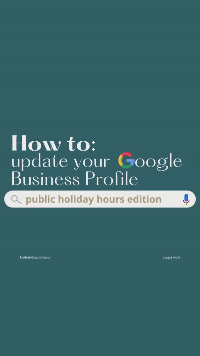 I don’t know about you, but I find it super annoying when I can’t find out if a business is open or closed 😒
I think a lot of businesses underestimate the importance of communicating this.
Most of the time it’s a very simple fix. If you have a Google business profile you can update your business hours using these step. You can actually update your hours in advance, and then you’re all organised for the year ahead! 👊🏼
