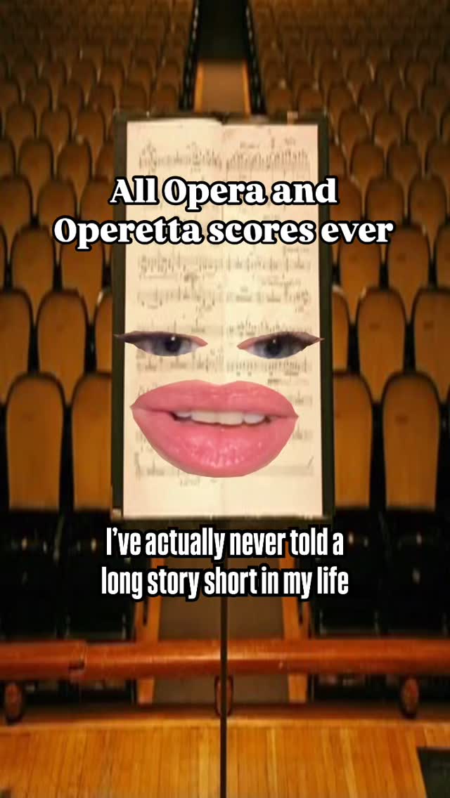 Some claim that not all details in opera scores are useless 😅❤️ #operasingersofinstagram #operameme