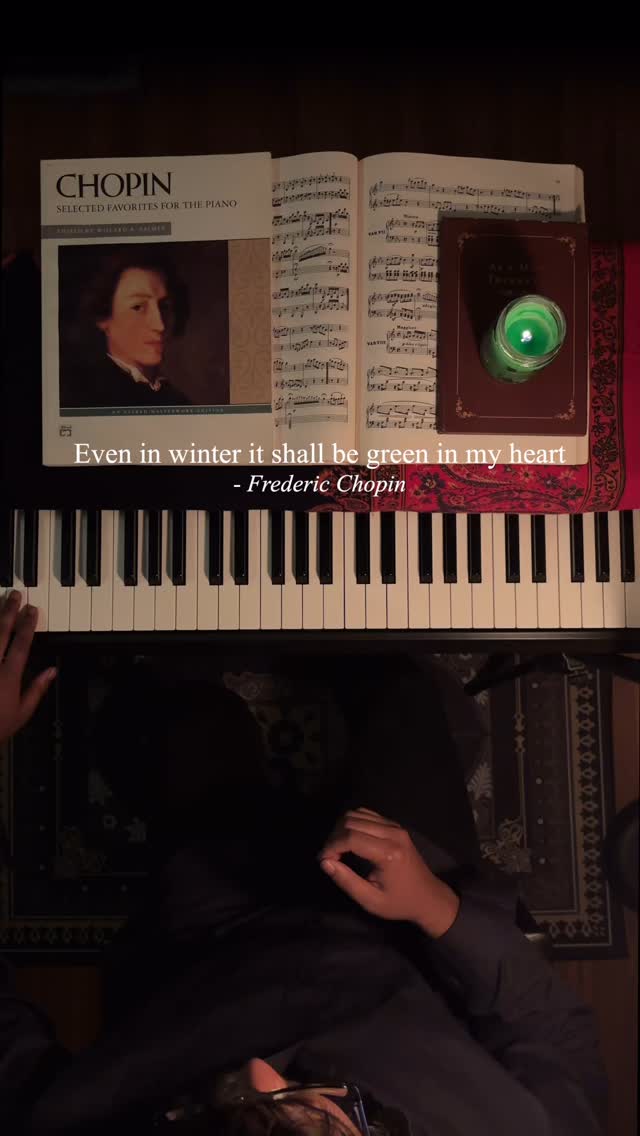 Chopinās Piano Concerto No.1 in E Minor.
#piano #chopin #darkacademia