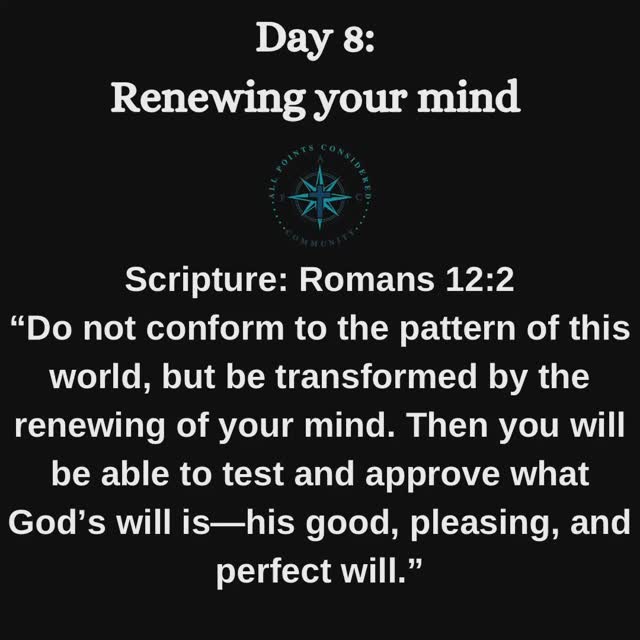 Today’s focus…January 9, 2025
Day 8