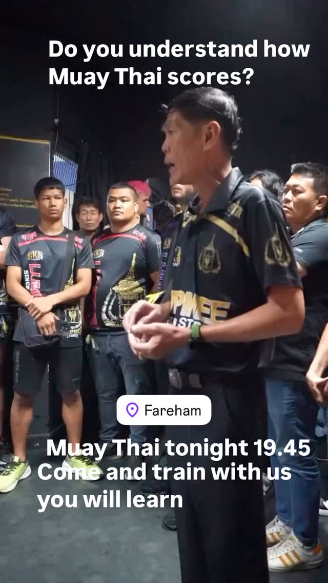 Muay Thai training tonight at 19.15 get involved!