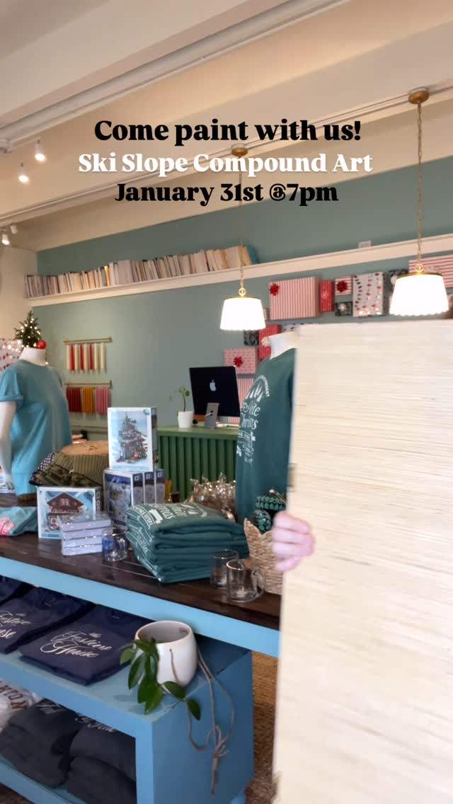 January 31st, at 7pm! Tickets are live! Link in bio.
#shopfestive #winterworkshop #winterart #compoundart