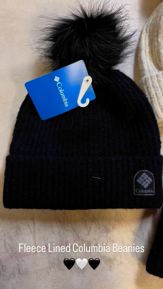 Check out these sweet fleece lined beanies made by Columbia. #shawneeok #columbiabeanie