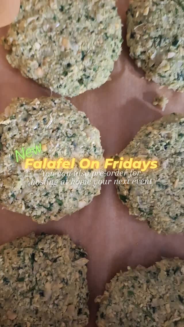 Friday is Falafel sandwich day...
But if you wish to host at home with our Falafel-
just pre-order a day before, and "we'll Falafel you".