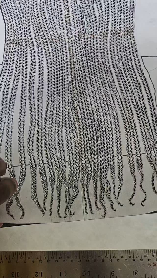 Finally, got around to finish cutting this piece out. Will add color later.