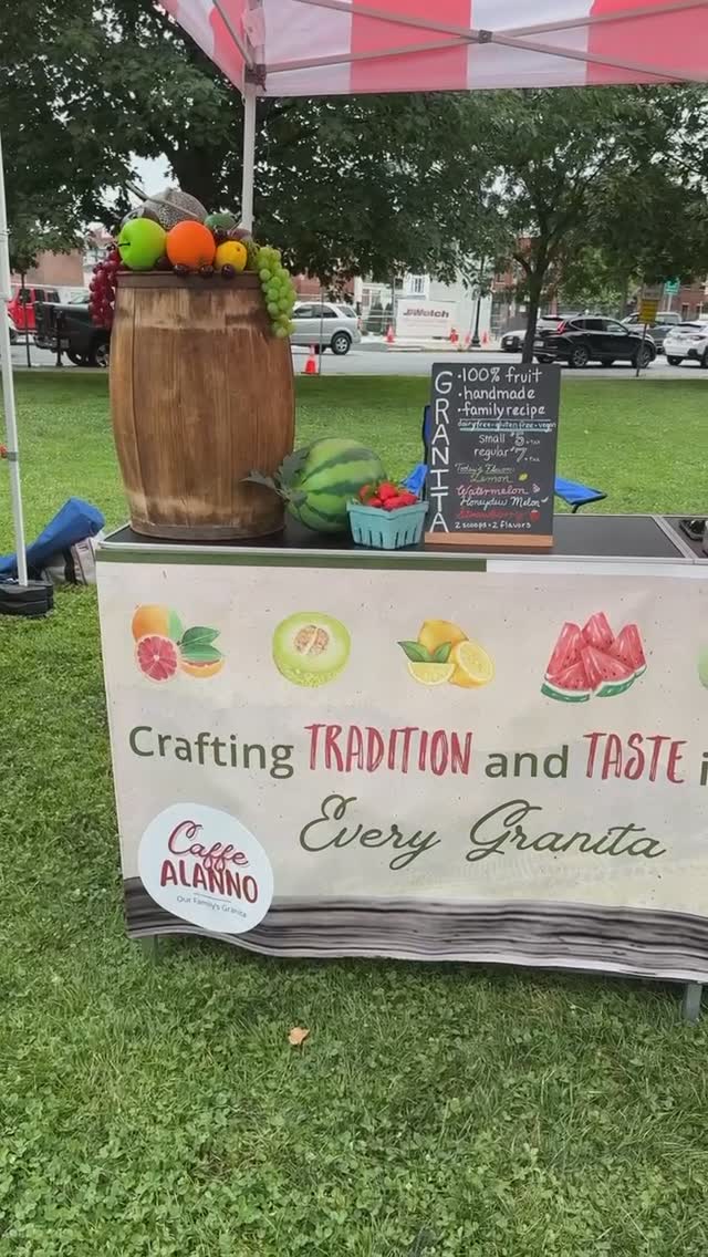 Missing those hot summer days! Granita season will be here before you know it! ☀️🍧
#granita #granitasiciliana #granitaebrioche #summerdays #farmersmarket #familybusiness #italianamerican