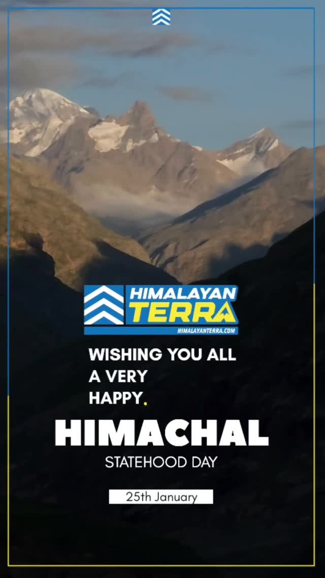 May the legacy of our state inspire us to continue fostering a sense of unity, integrity, and harmony in every corner of Himachal Pradesh. Himalayan Terra wishes Happy Himachal Pradesh Statehood Day to all—may the spirit of Himachal continue to guide us toward a brighter tomorrow and unlimited adventures! - www.himalayanterra.com
#himalayanterra #himachalpradesh #himachalstatehoodday #himalayas #mountainstories #mountainadventures