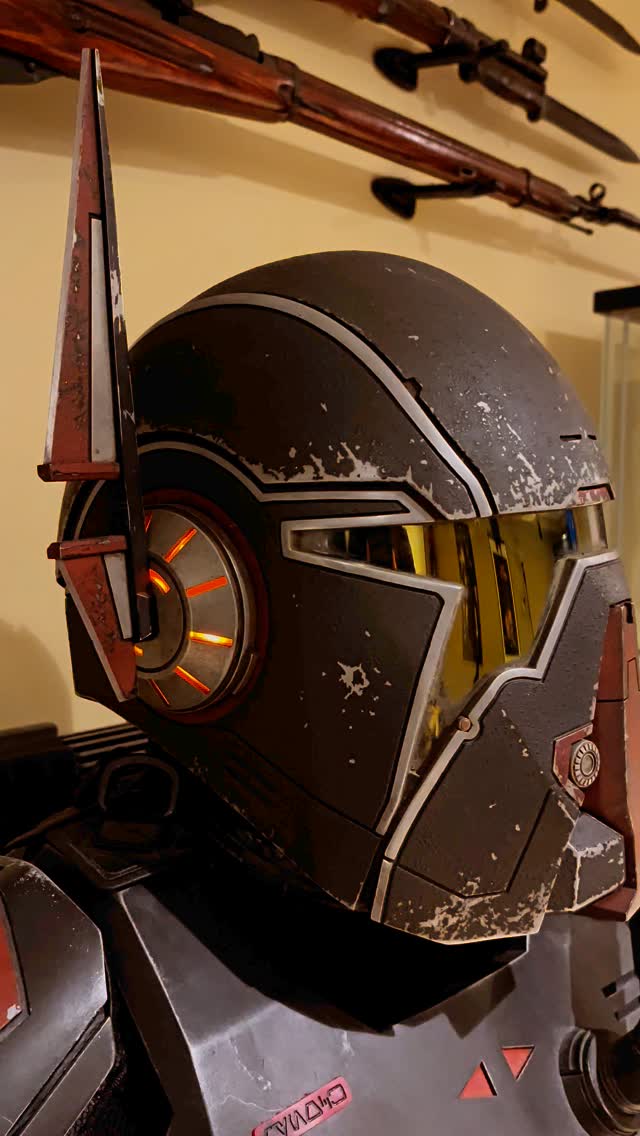 Little fiberoptic test with a side module. I use fiberoptics in model kits that I build for fun, but I want to start incorporating them more in my finished helmets and accessories. #mynocksden #shaevizla #swtor #starwars #propmaking #fiberoptics