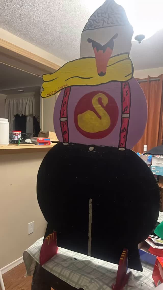 This years @stratfordwinterfest snowman theme was music and as a child care centre we wanted to represent a Canadian child’s musician. We picked the incredible @ericktraplin #ericktraplin #bubble #blastoff #spiderman